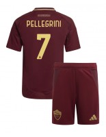 AS Roma Lorenzo Pellegrini #7 Kotipaita Lasten 2024-25 Lyhythihainen (+ shortsit)